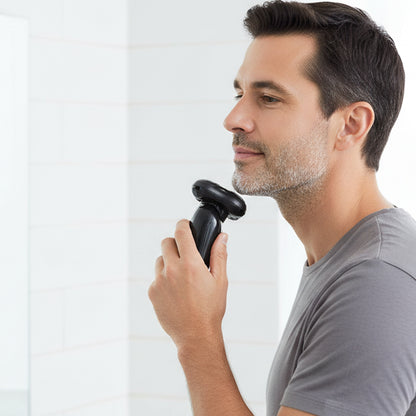 Rechargeable Electric Rotary Shaver Trimmer For Men (1 Set)